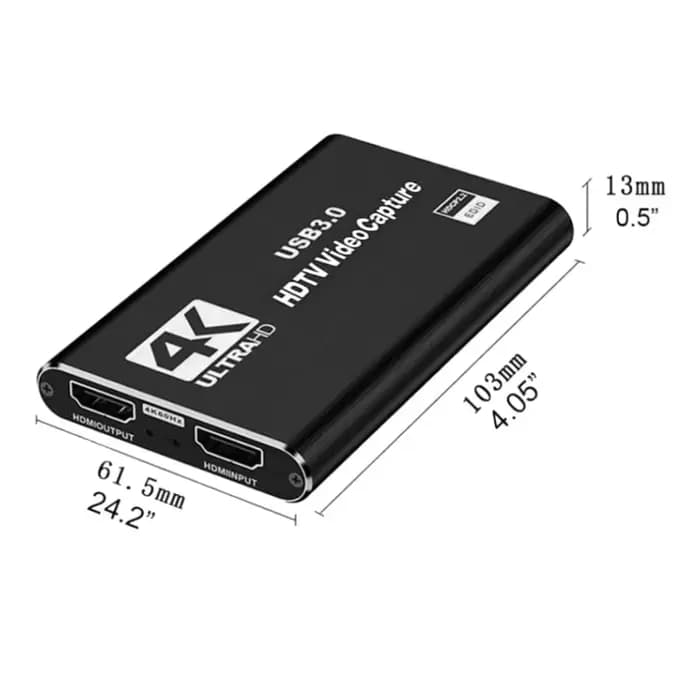 Carte d'acquisition vidéo 4K USB 3.0