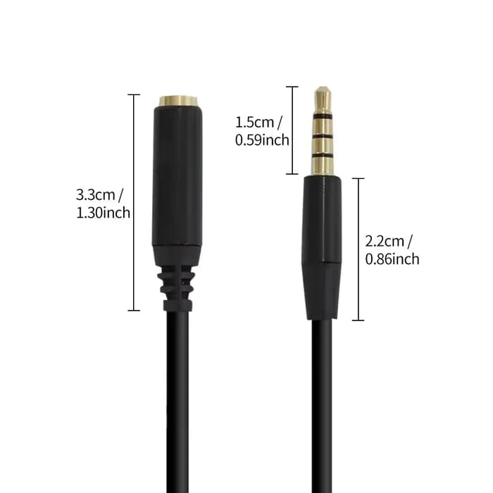 Câble d'extension Audio pour casque