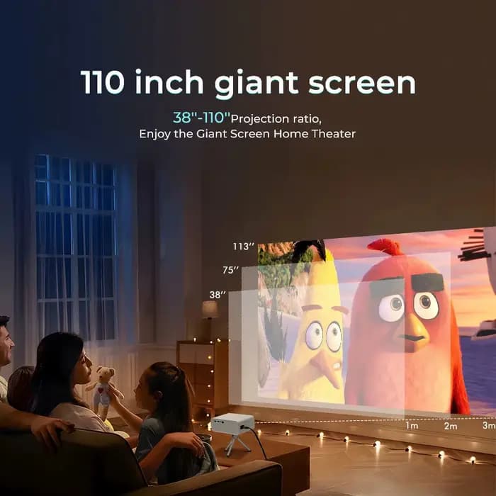 Mini projecteur portable 1080P avec WiFi
