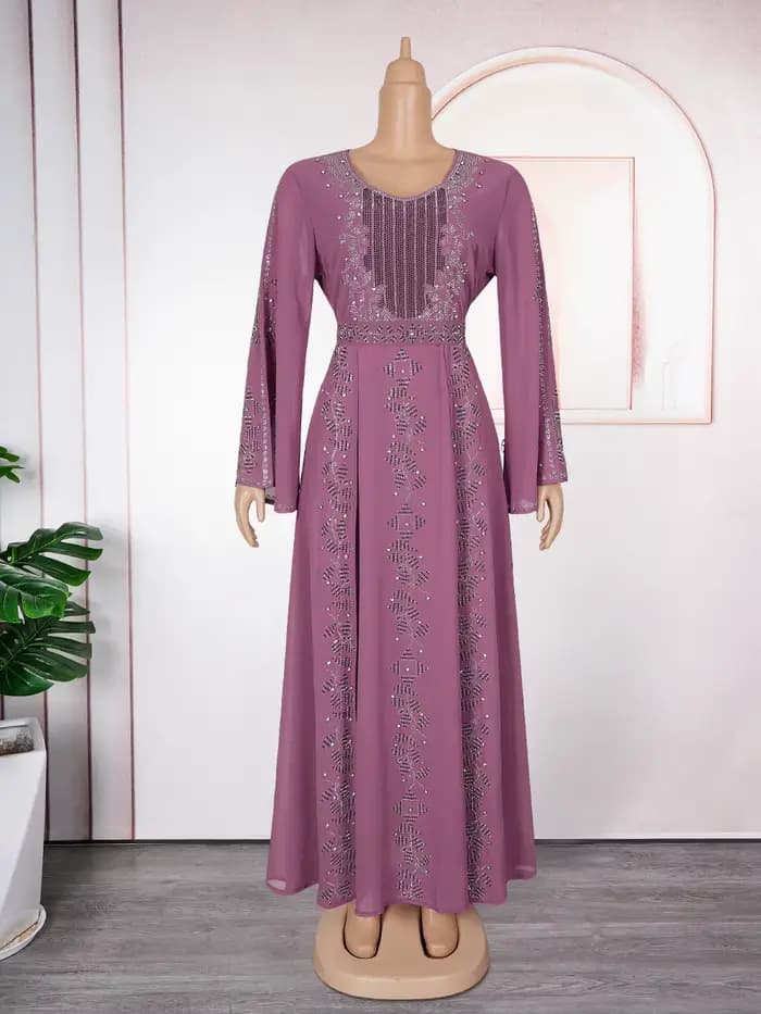 2025 Abayas pour femmes dubaï luxe africain musulman Robe de mode Caftan Marocain robes de soirée Boubou Robe Djellaba Femme