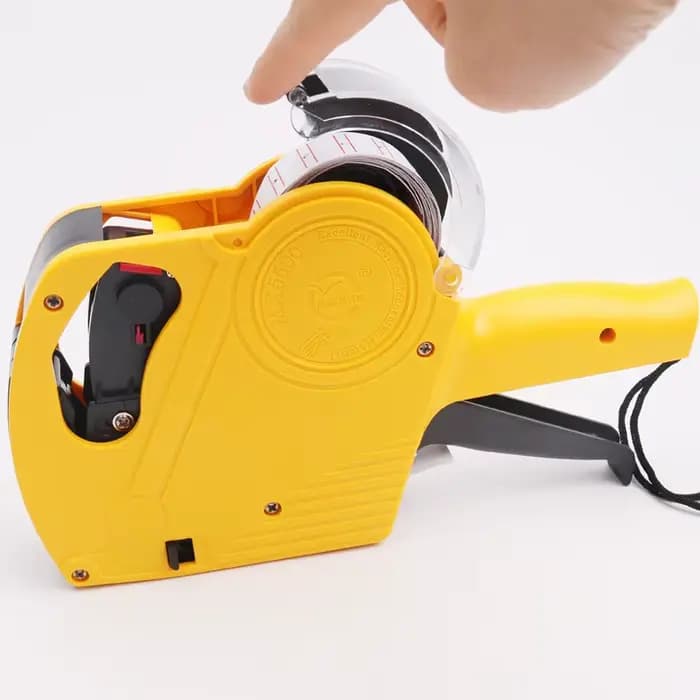 Pistolet d'étiquettes de prix numérique à 8 chiffres avec 1 rouleau d'étiquettes + 1 encre - Machine de marquage d'étiquettes portable pour la vente au détail et le supermarché