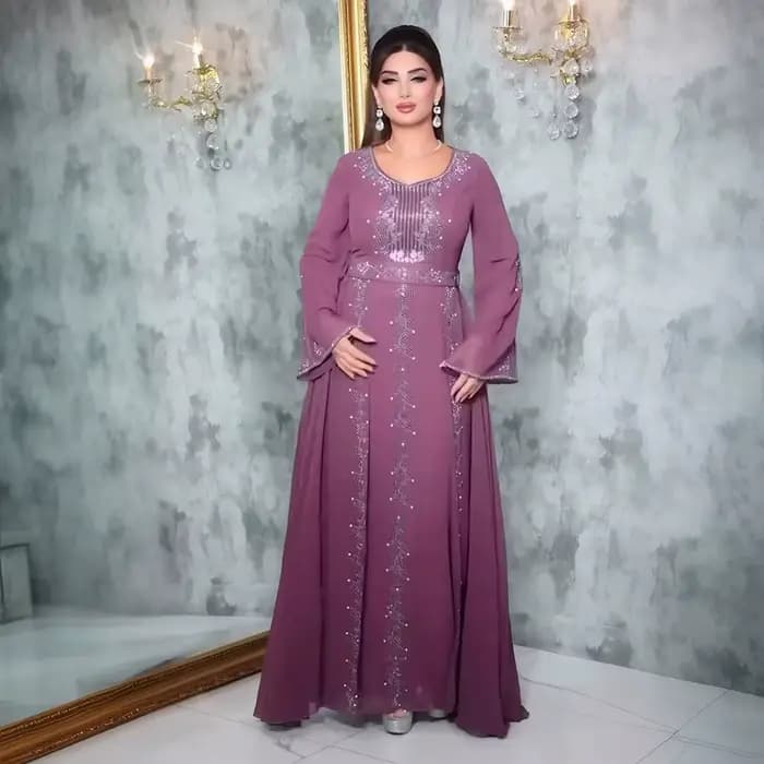 2025 Abayas pour femmes dubaï luxe africain musulman Robe de mode Caftan Marocain robes de soirée Boubou Robe Djellaba Femme