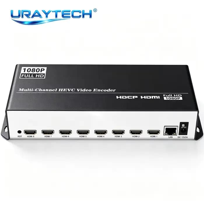 Encodeur vidéo réseau multi-canaux H.264 H.265 HD 1080P HDMI, prend en charge MP4 UDP HLS RTMPS RTSP SRT ONVIF IPTV