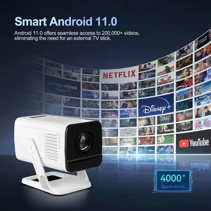 PROGAGA PG310 projecteur Android 4k 720P 300Ansi Allwinner H713