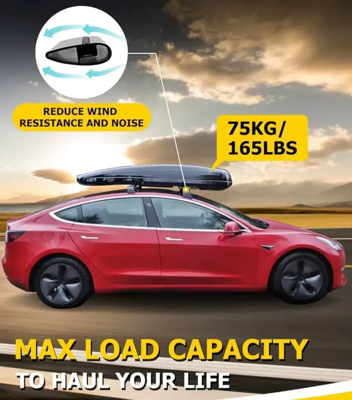 Barres transversales verrouillables pour galerie de toit, pour Tesla modèle 3 Highland 2024 modèle 3 20-23, barres transversales en aluminium, charge de 75kg, porte-bagages sur le toit