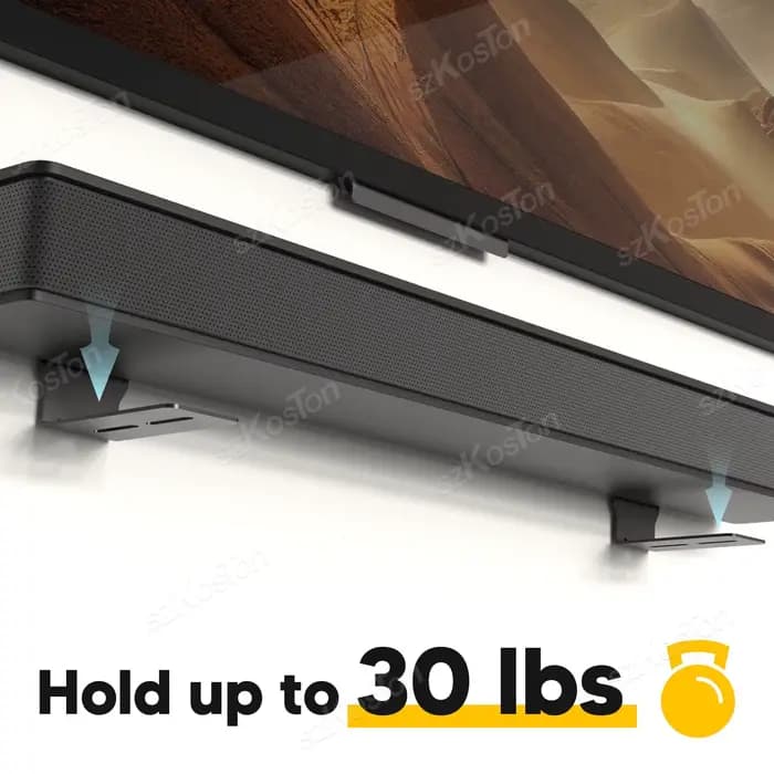 Supports muraux pour barre de son