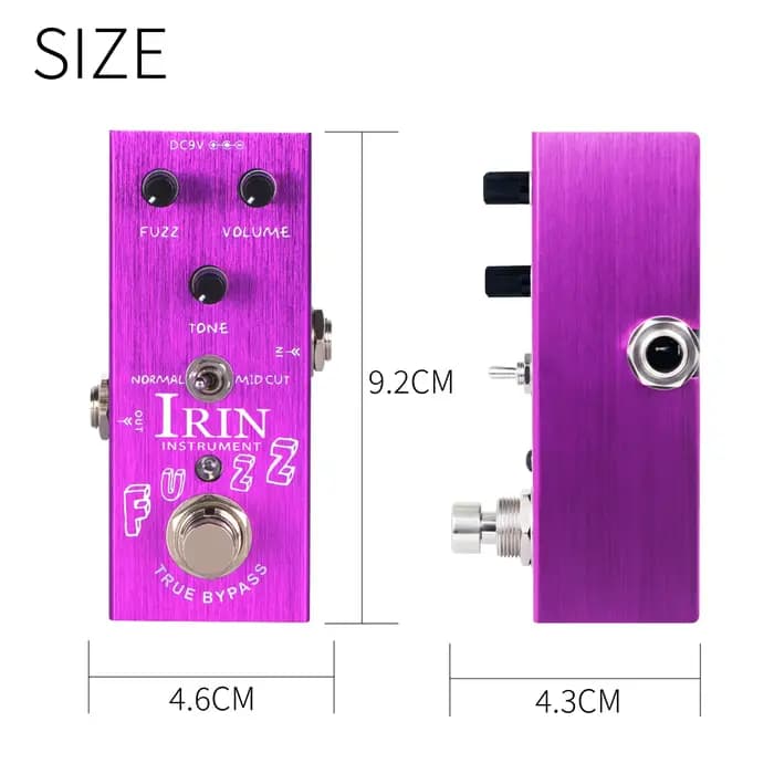 IRIN-Pédale électrique JEEffects Vintage, Overdrive, Crunch Distortion, Analog Delay, US repll, Classic Chorus, UlOscar Drive