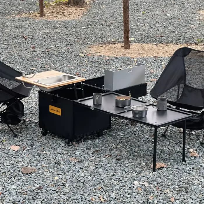 Camping en plein air Portable cuisine Mobile voiture auto-conduite Tour Camping équipement sauvage