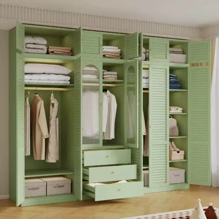 Armoires de rangement pour chambre à coucher, penderies en bois, organisateurs modernes de luxe, armoires gain de place, meubles pour la maison