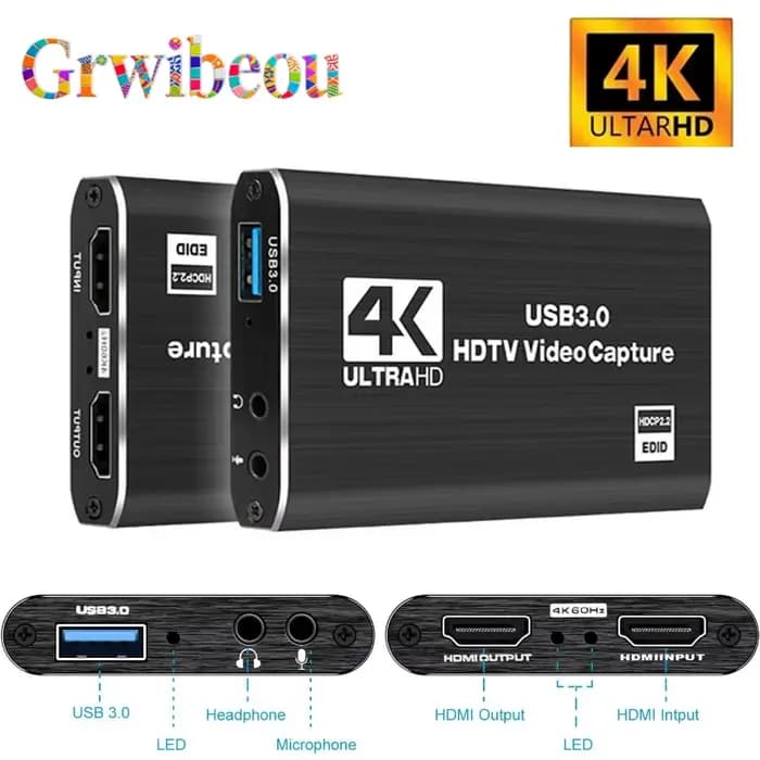 Carte d'acquisition vidéo 4K USB 3.0