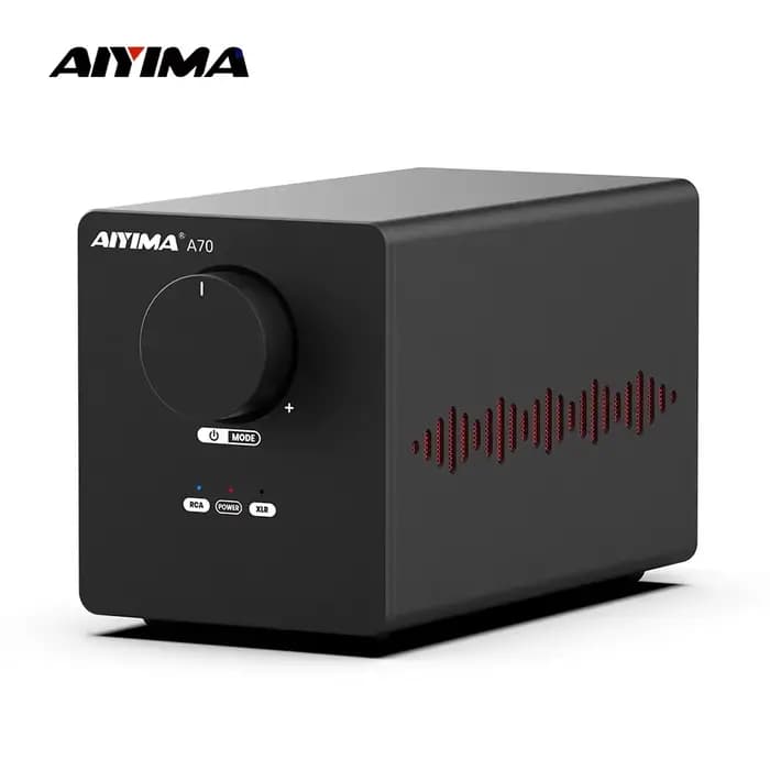 Amplificateur de puissance stéréo AIYIMA A70 TPA3255 PFFB 300Wx2 Classe D Stéréo 2.0 Amplificateur audio numérique avec entrée XLR RCA Trigger