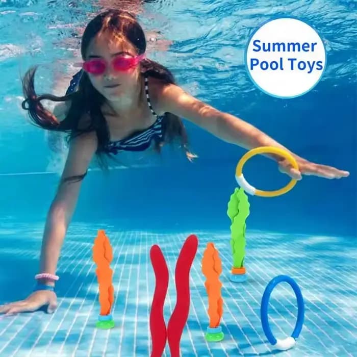Anneaux de plongée coulants pour jeux aquatiques, jouets colorés, accessoires de natation, entraînement au développement des compétences de récupération sous-marine