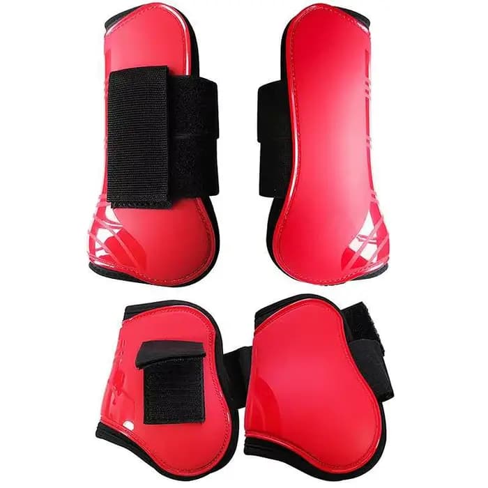Protège-tibia cheval, fournitures d'équitation, bottes pour jambes avant et arrière, Leggings équins, protège-tendons cheval