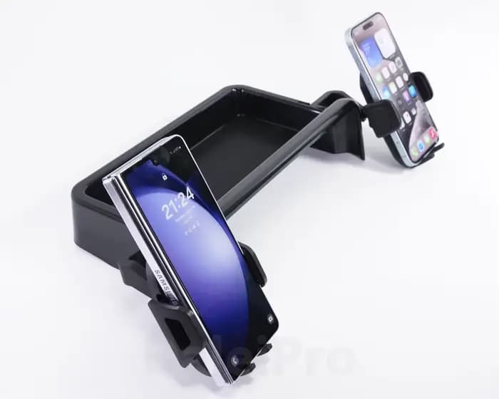 Supports de téléphone Double pour Jeep Avenger 2024, boîte de rangement multifonctionnelle, plateau de rangement fixe pour écran de voiture, accessoires Avenger