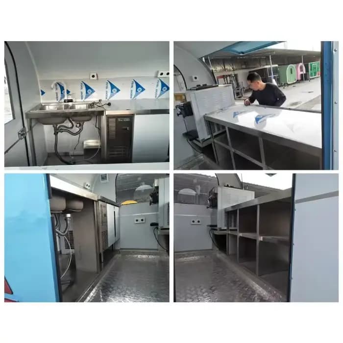 Remorque de nourriture de hamburger de cuisine mobile standard européen le moins cher
