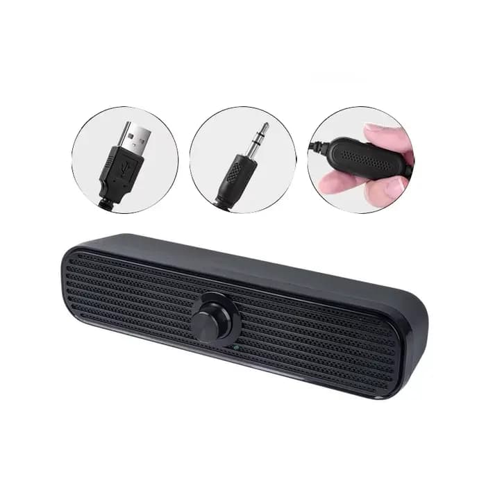 Barre de son portable filaire pour PC