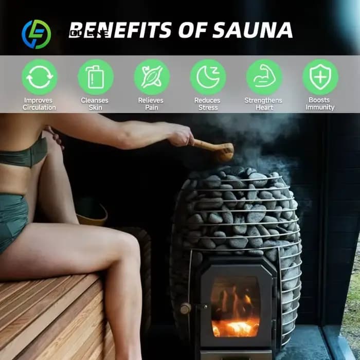 Sauna de jardin moderne personnalisé avec panneau panoramique pour spa bien-être, cabine de sauna extérieure en bois pour 4 personnes