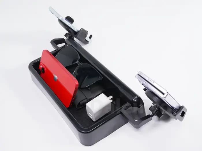 Supports de téléphone Double pour Jeep Avenger 2024, boîte de rangement multifonctionnelle, plateau de rangement fixe pour écran de voiture, accessoires Avenger