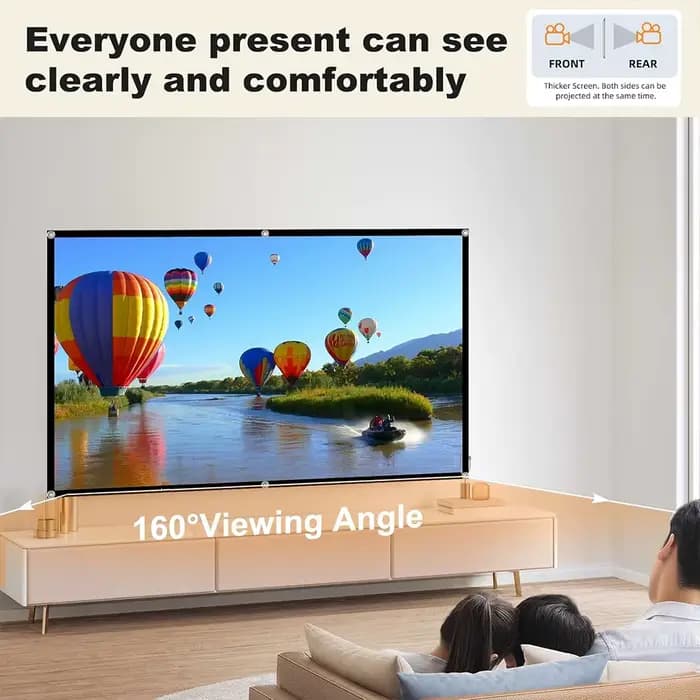 Écran de projecteur Portable 4K 72-150 pouces