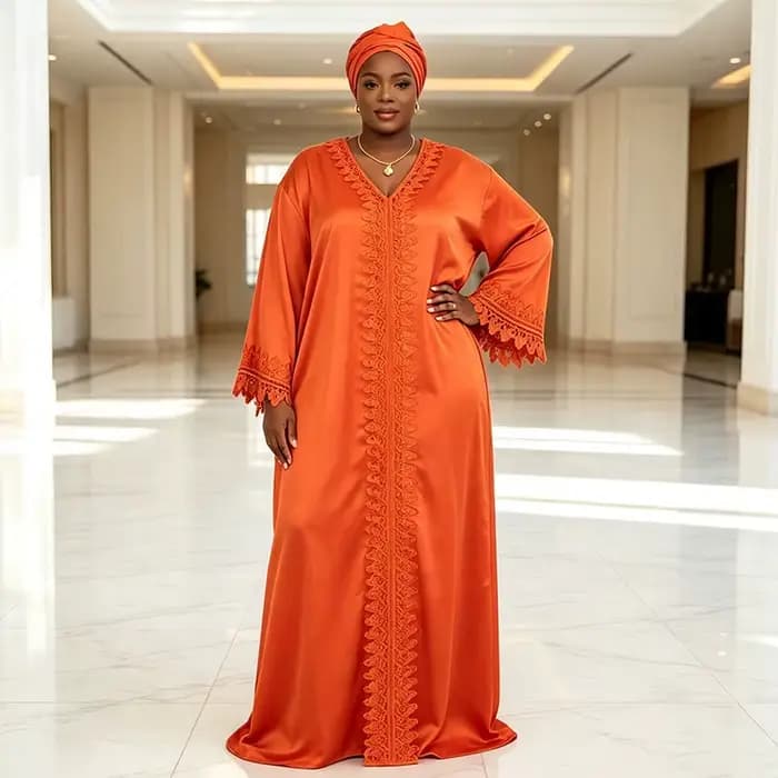 Abayas pour femmes Dubaï Djellaba Femme Robe de mode musulmane africaine Caftan Marocain Robes de soirée Satin Boubou Robe 2026