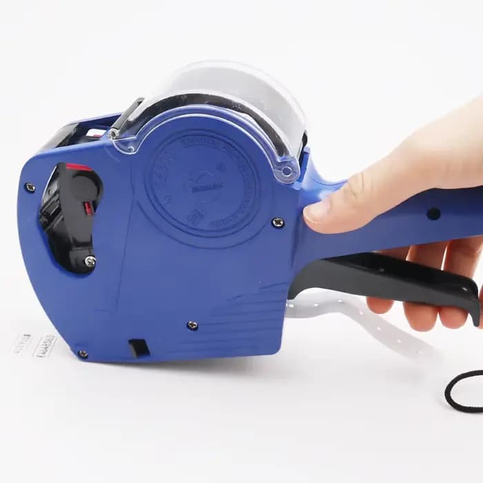 Pistolet d'étiquettes de prix numérique à 8 chiffres avec 1 rouleau d'étiquettes + 1 encre - Machine de marquage d'étiquettes portable pour la vente au détail et le supermarché