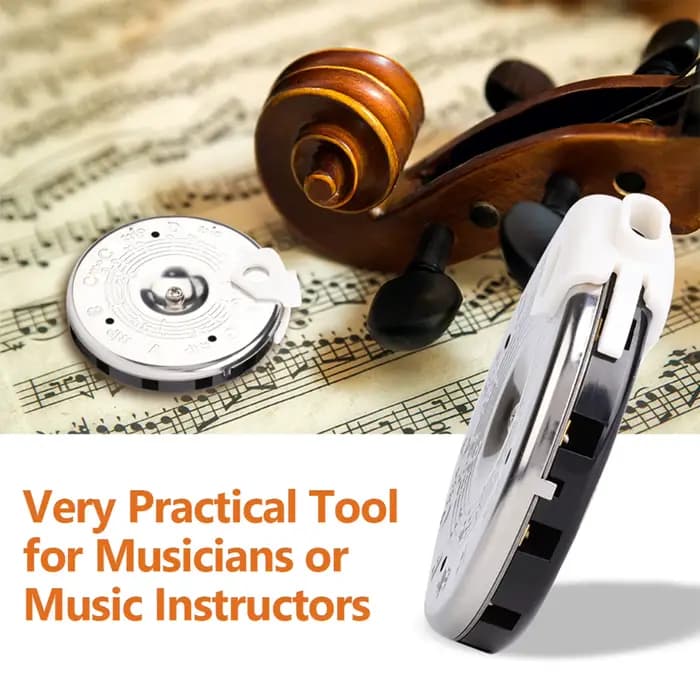 Accordeur chromatique sensible 13 pôles C-C avec étui, accessoire d'instrument, accordoir chromatique C-C