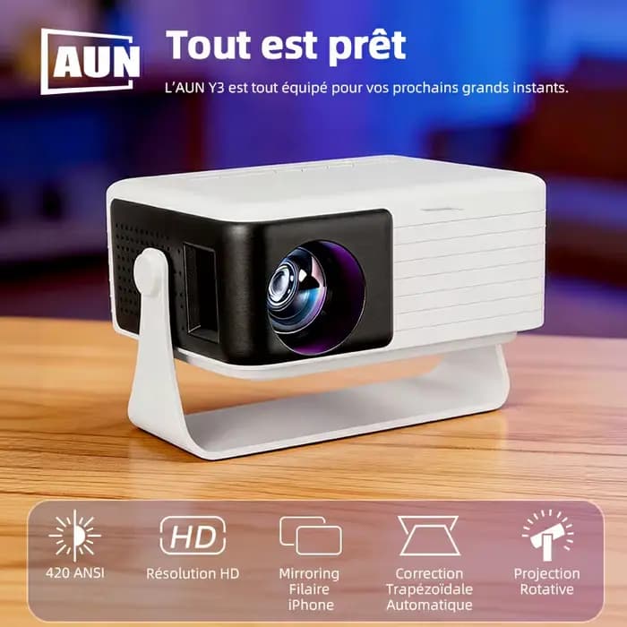 AUN Y3 – projecteur portable pour cinéma maison