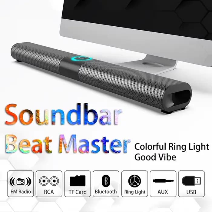 Barre de son sans fil Bluetooth avec subwoofer pour TV