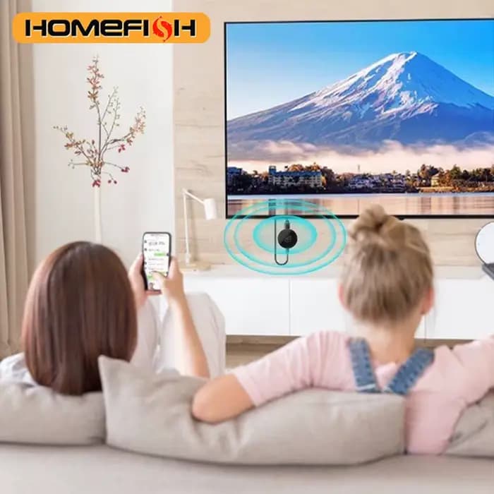 Projection HD sans fil multi-appareils : téléphone mobile connecté à la télévision