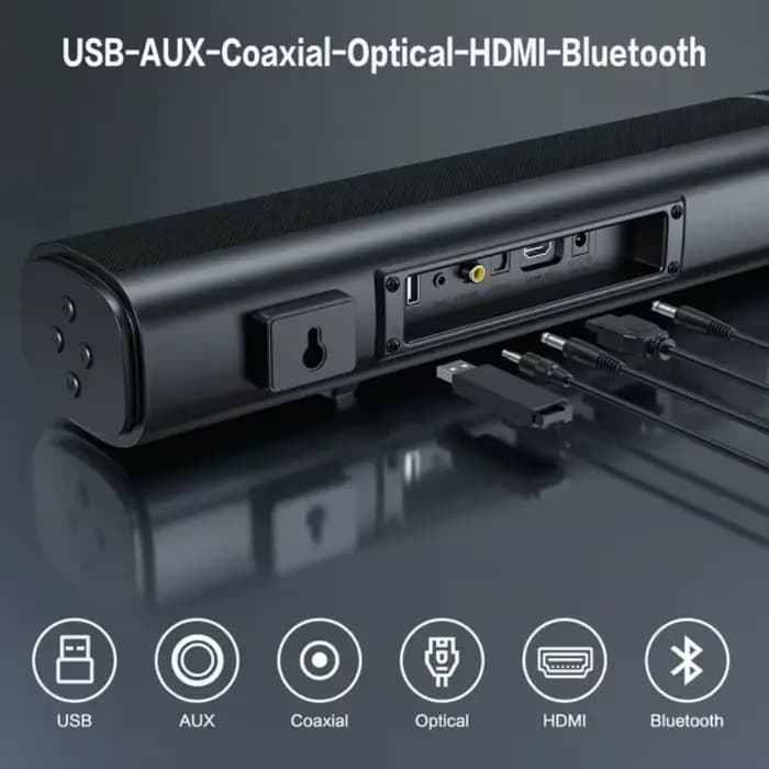 Barre de son puissante, système sonore pour Home cinéma, haut-parleur TV, caisson de basses avec télécommande, son stéréo HIFI, Audio Bluetooth