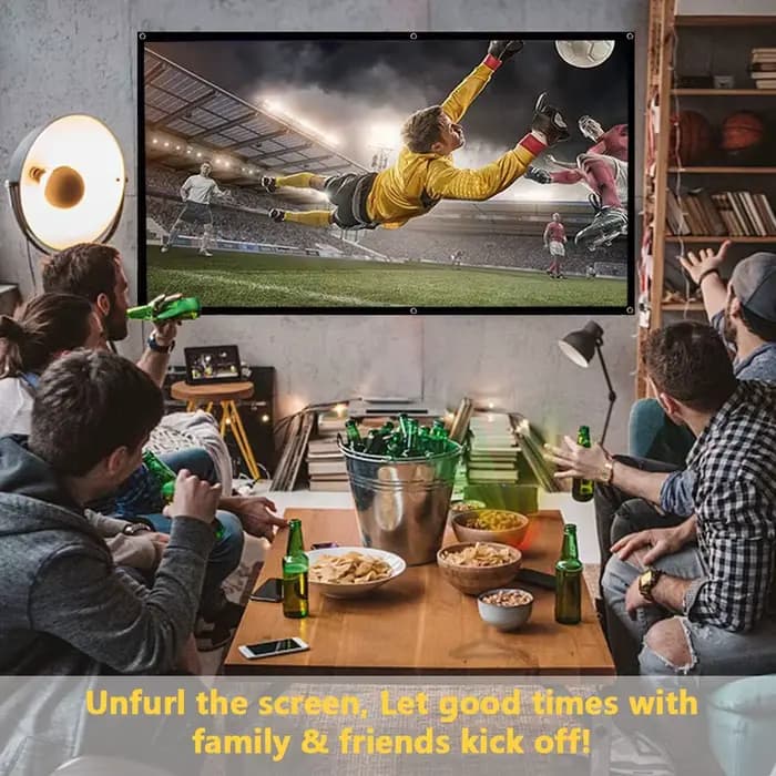 Écran de projecteur Portable 4K 72-150 pouces