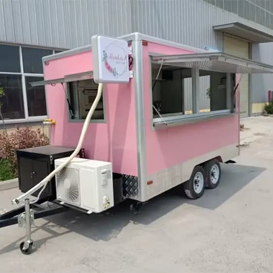 Remorque de restauration mobile personnalisée aux normes américaines avec grill et friteuse, prix abordable, à vendre