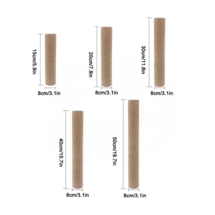 Accessoires DIY pour arbre à chat : Poteau à gratter en sisal, tube en carton rigide de remplacement pour tour d'escalade pour chat