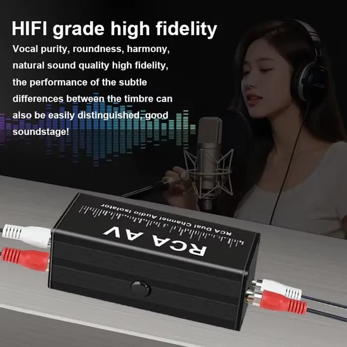 Isolateur de boucle d'audio RCA