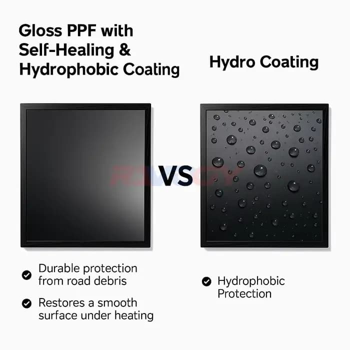 Kit PPF avant prédécoupé noir brillant mat pour MG RX8 Black Edition 2023 – 2024, Film de Protection de peinture