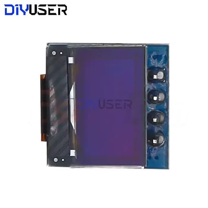 DIYUSER - Module d'affichage OLED 0,49 pouces, écran blanc 0,49 pouces, 64x32, interface I2C IIC, pilote SSD1306, AVR STM32