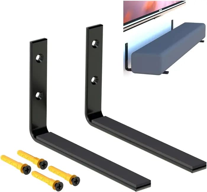 Support mural robuste pour barre de son