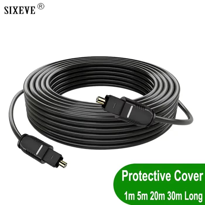 Câble Audio optique PMMA cordon à fibres optiques numérique adaptateur Toslink SPDIF pour PS4 PS5 TV caisson de basses barre de son 1m 2m 5m 10m 20m 30m