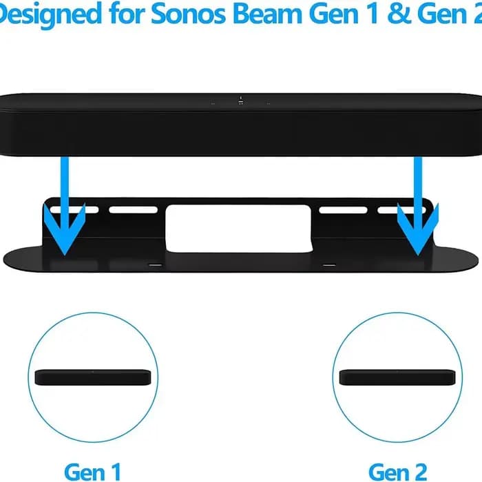 Support mural pour barre de son SONOS Beam Gen1 Gen2