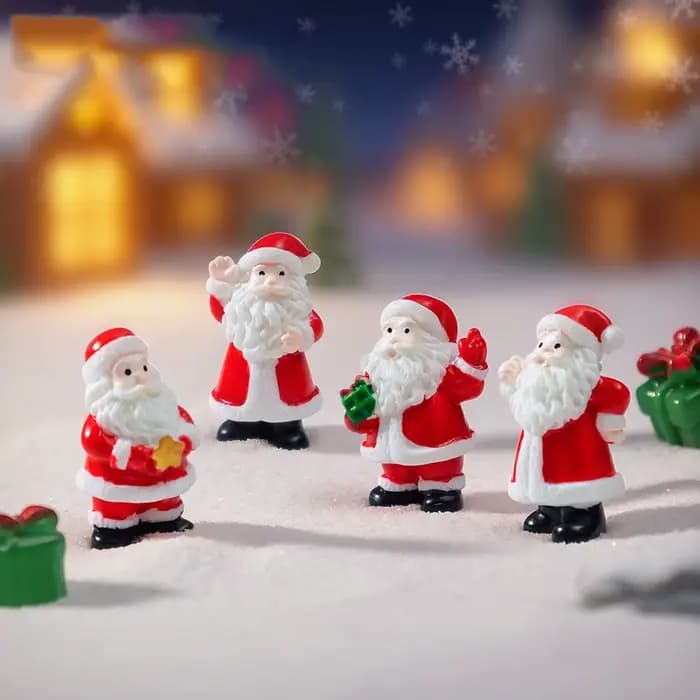 Mini décorations de noël pour la maison, père noël, bonhomme de neige, arbre de noël, renne, poupée, ornements, décoration de maison, cadeaux du nouvel an pour enfants
