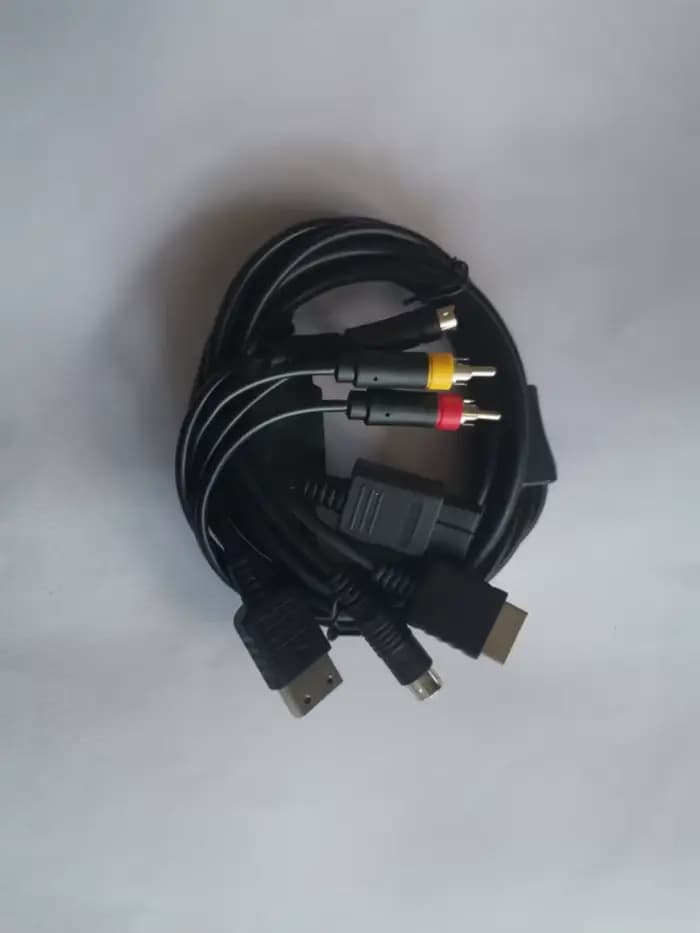 Câble AV s-vidéo multi-en 1 pour console de jeu Sega Saturn SS, DC, PS1, PS2, SNES, SDavid, N64, NGC