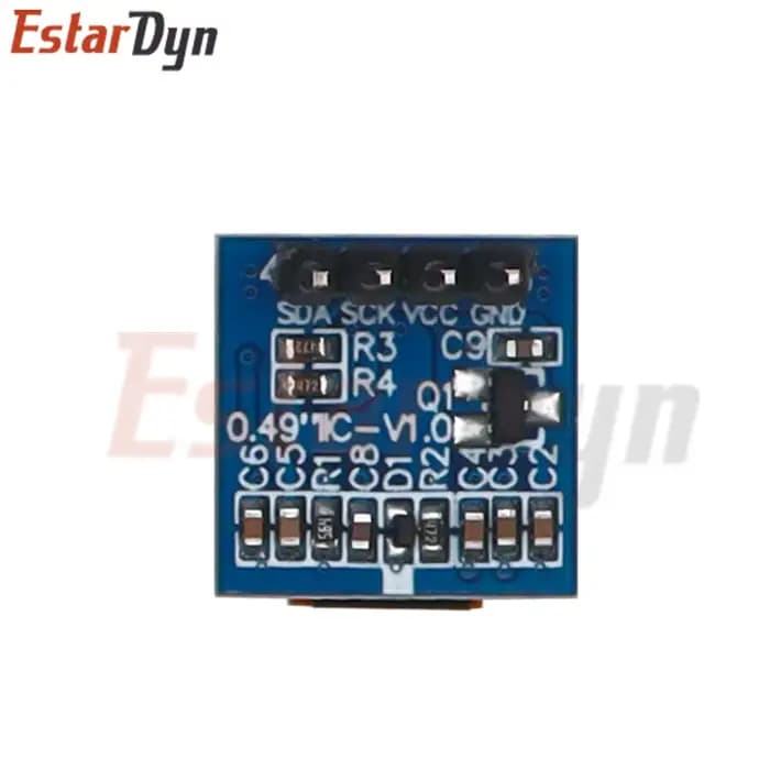 Module d'affichage OLED LCD de 0,49 pouces, écran blanc de 0,49 pouces, 64x32, Interface I2C IIC, pilote SSD1306 pour AVR STM32