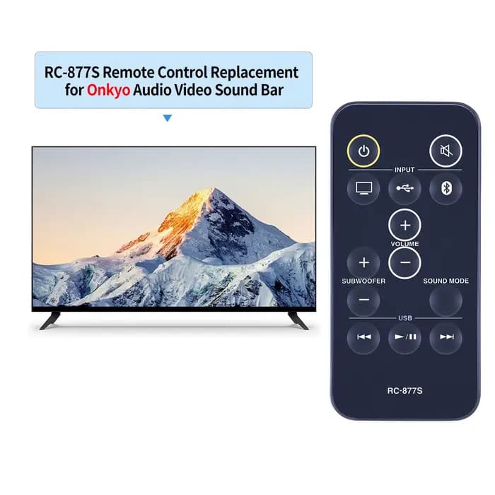 RC877S remplacer la télécommande adaptée à la barre de son Onkyo LB401 LS-B50 LS-T10