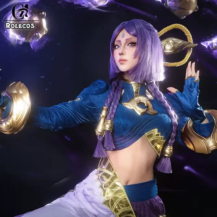 ROLECOS jeu LOL la foi incassée Yunara Cosplay Costume femmes Halloween fête jeu de rôle Costume LOL Yunara Cosplay tenues