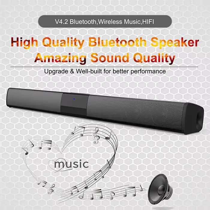 Barre de son TV 40W, haut-parleur Bluetooth filaire et sans fil