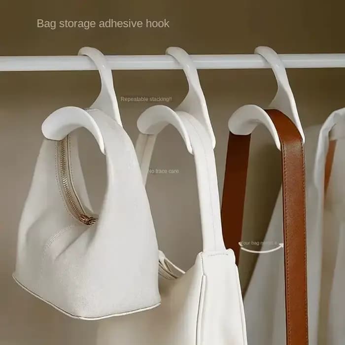4276 cintre de sac cintre de sac multifonctionnel-Design Arc pour garde-robe, sacs suspendus, foulards, attaches et plus de support de rangement