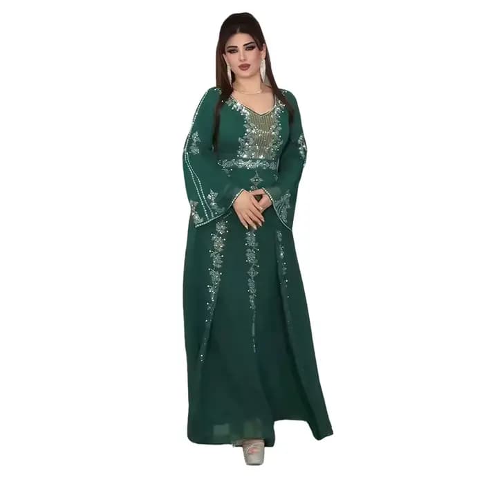 2025 Abayas pour femmes dubaï luxe africain musulman Robe de mode Caftan Marocain robes de soirée Boubou Robe Djellaba Femme