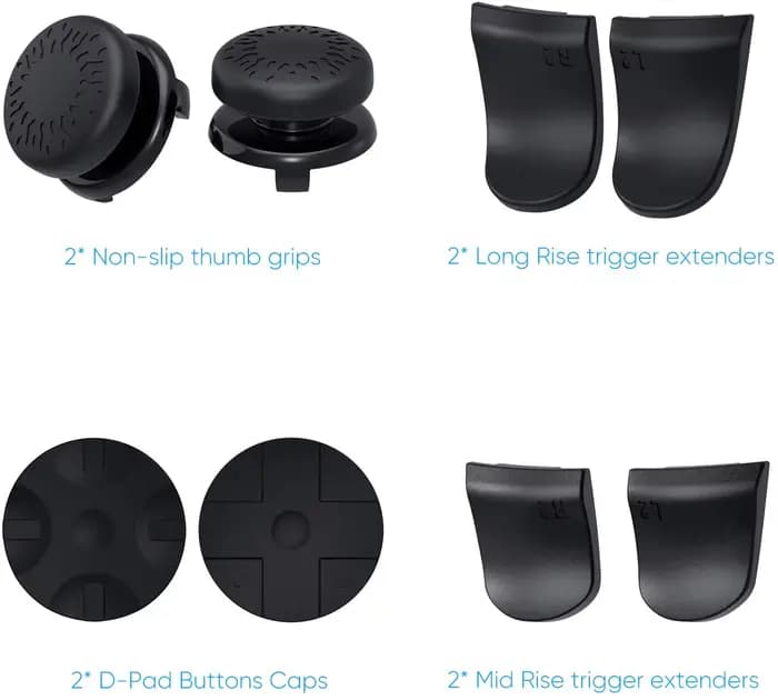 Kit d'accessoires PS5, compatible avec la manette DualSense