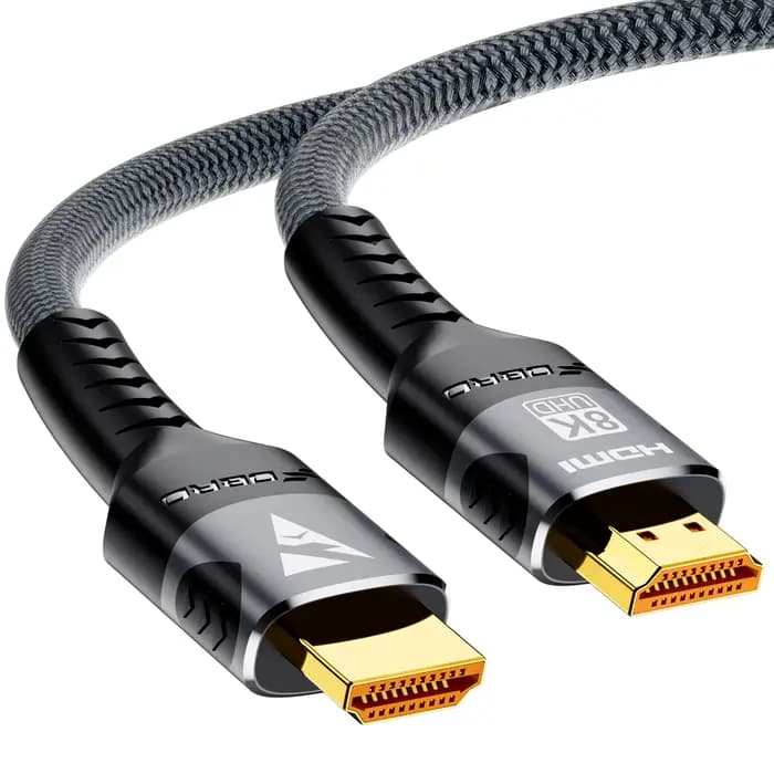 Câble HDMI 8K 2.1 48Gbps cordon tressé