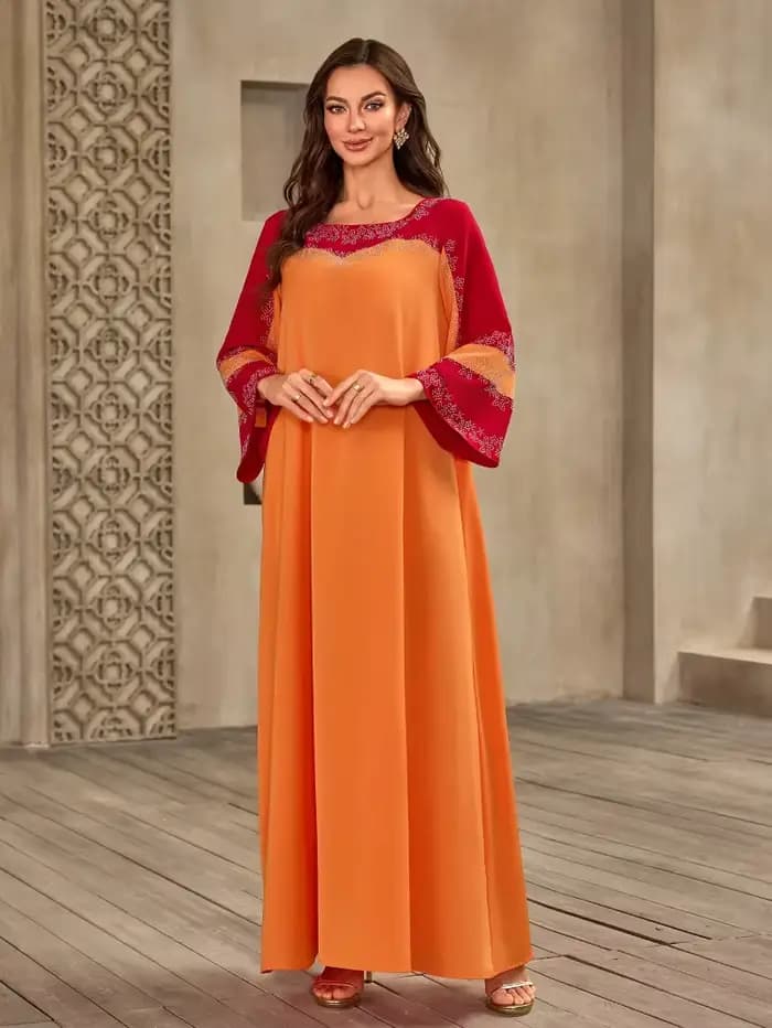 Dubaï luxe Abaya Eid Djellaba Ramadan femmes Robe musulmane turquie caftan Kebaya Caftan Marocain Femme Robe Islam Jalabiya Abayas